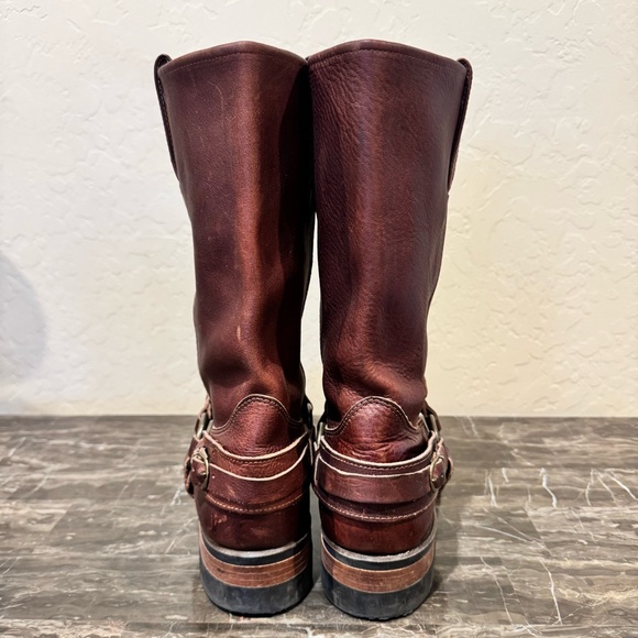 Frye Belted Leather Harness Boots - Picture 9 of 11